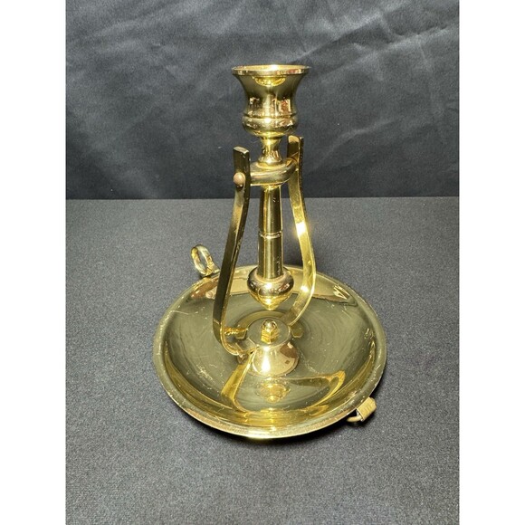 Baldwin Brass Nautical Swinging Table or Wall Mount Chamber Stick Candle Holder - Picture 2 of 10